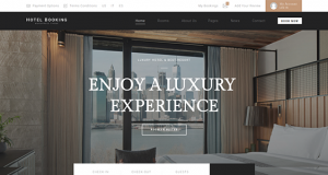 Hotel WordPress theme empowered hospitality websites