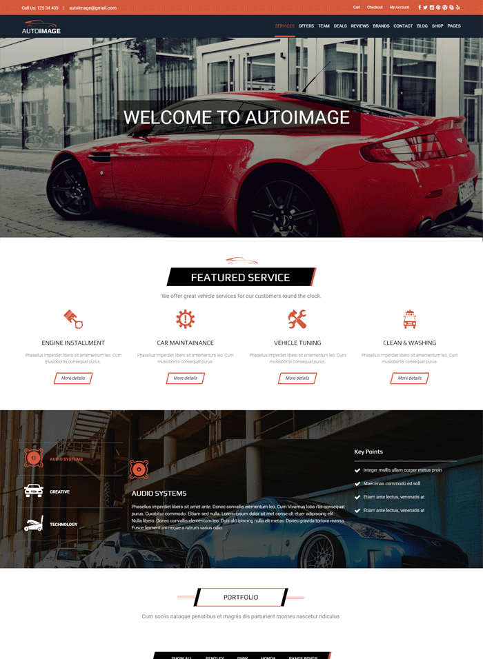 Auto Image - WordPress Car Dealer theme