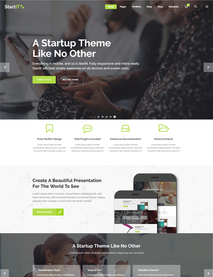 Startit - A Fresh Startup Business Theme