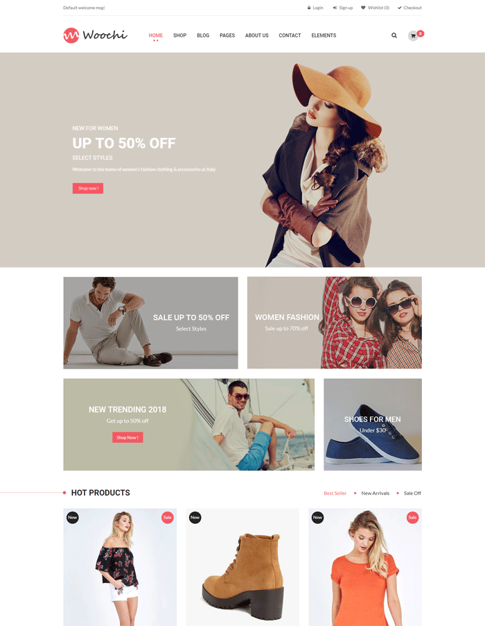 Woochi - Fashion Responsive WooCommerce WordPress Theme