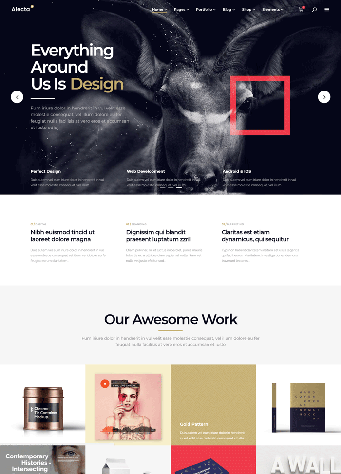 Alecta - A Smart Theme for Creative Agencies and Freelancers