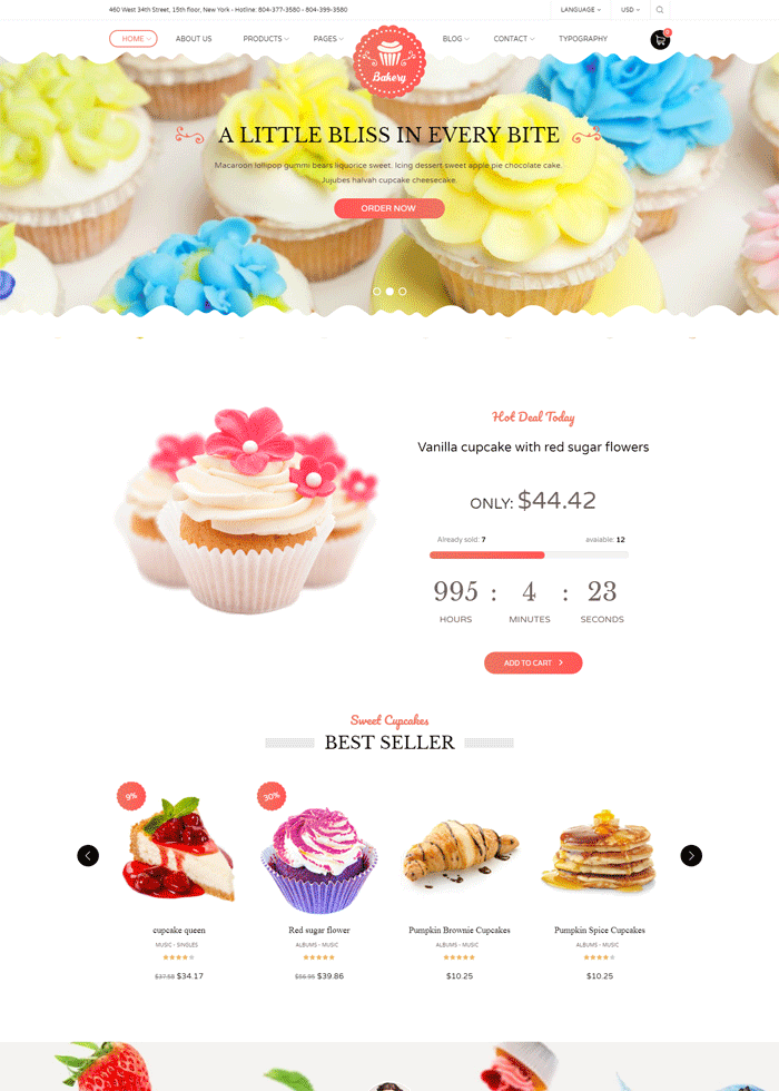 10 + Delicious and Best Bakery WordPress Themes