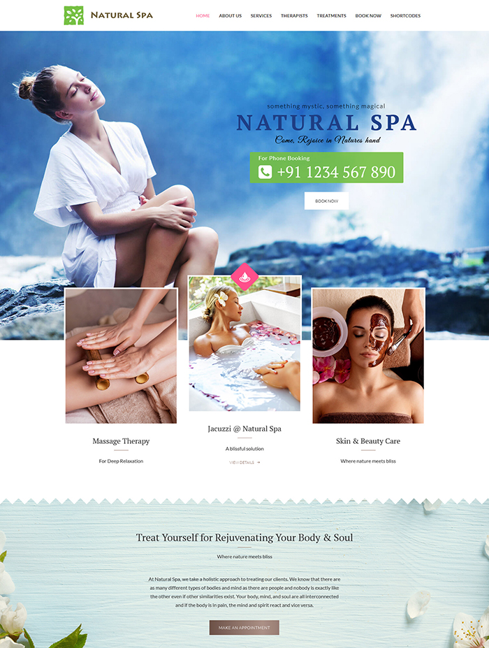 Nature Spa | Beauty Spa, Massage Spa Theme 
