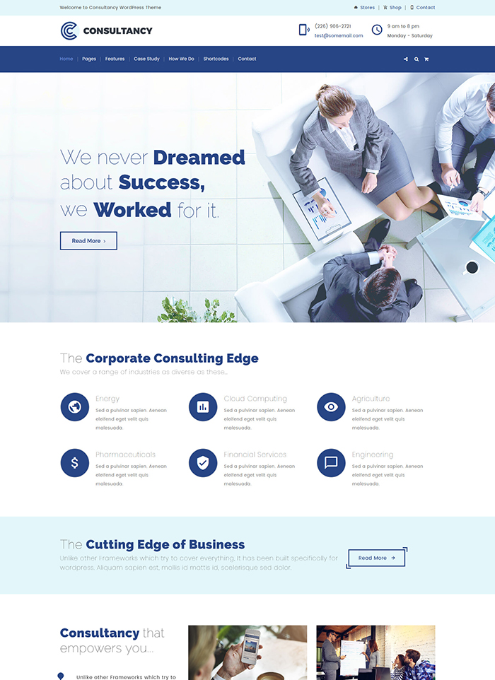 Consultancy | Business Consulting, Finance Theme