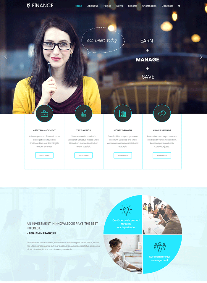 Finance | Consultant, Finance Business Theme 