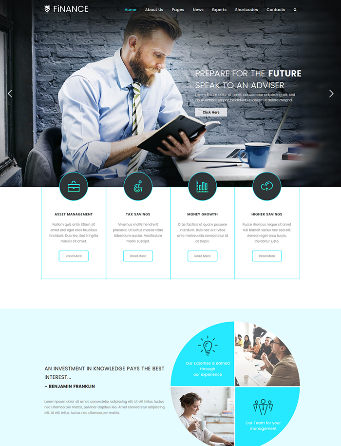 Finance | Creative Agency WordPress Theme