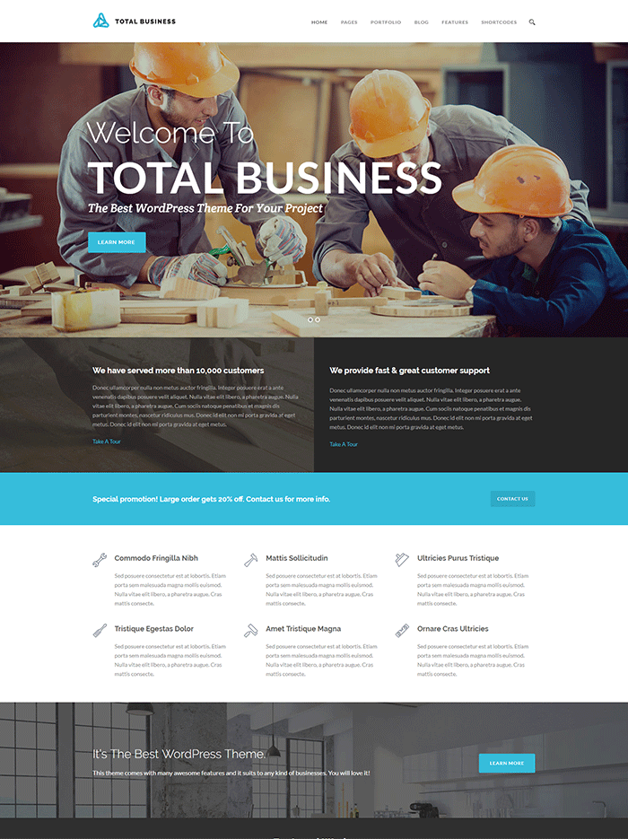 Total Business - Multi-Purpose WP Business Theme 