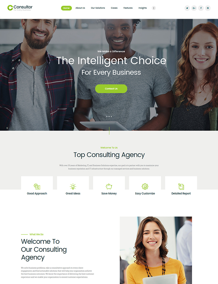 Consultor | Business Consulting WordPress Theme 
