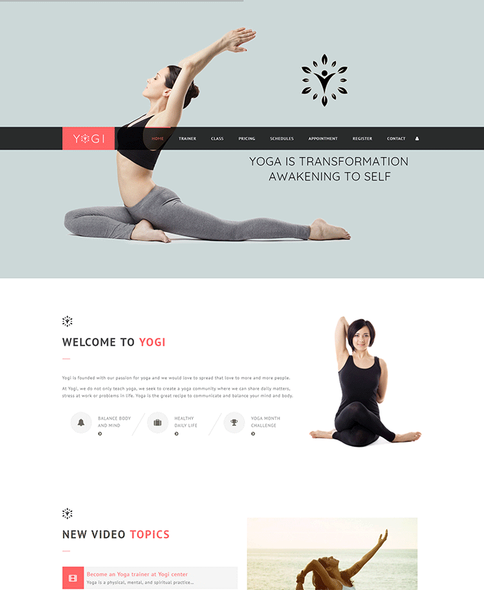 Yogi - Beauty & Health WordPress Theme