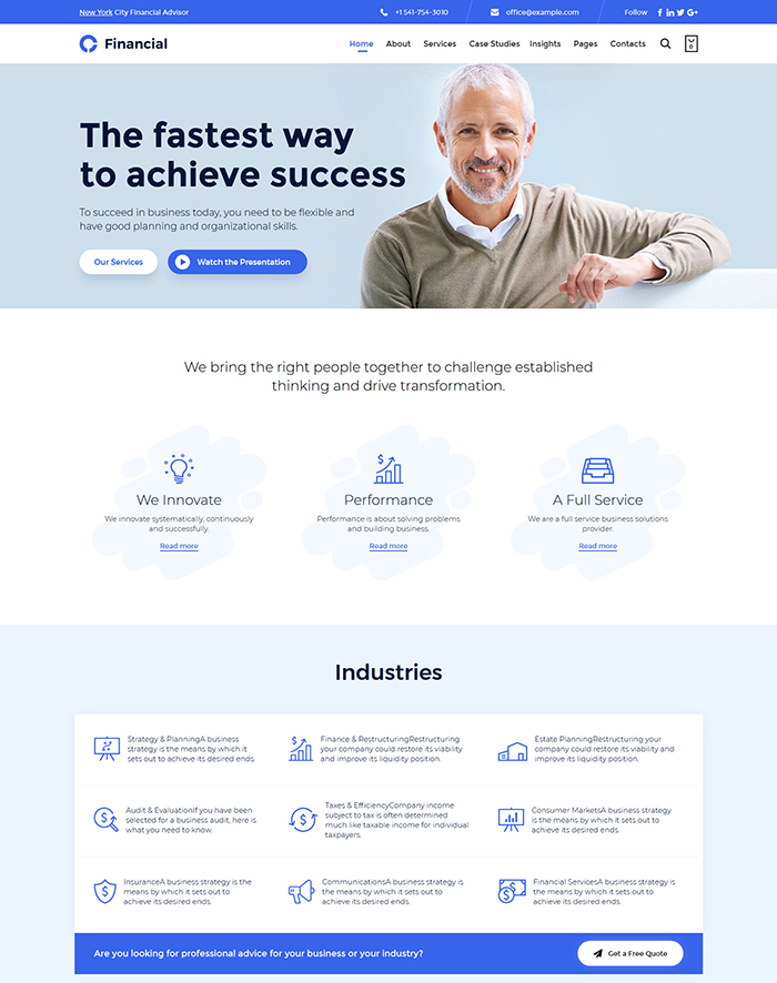 Consultancy - Consulting Finance WordPress Theme