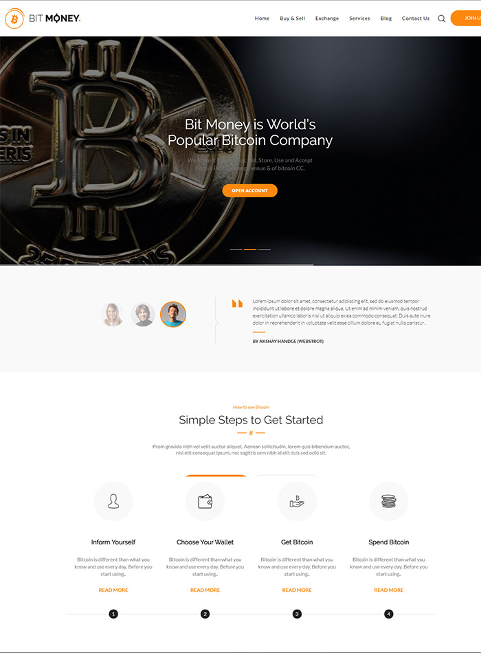  Best Cryptocurrency website with ICO Landing Page