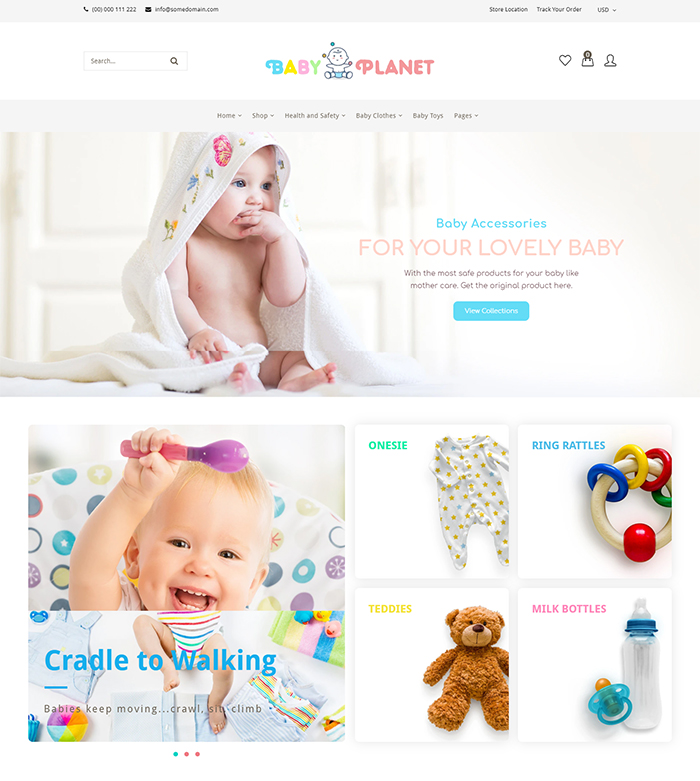 Baby Planet | Babies Store Shopify Theme 