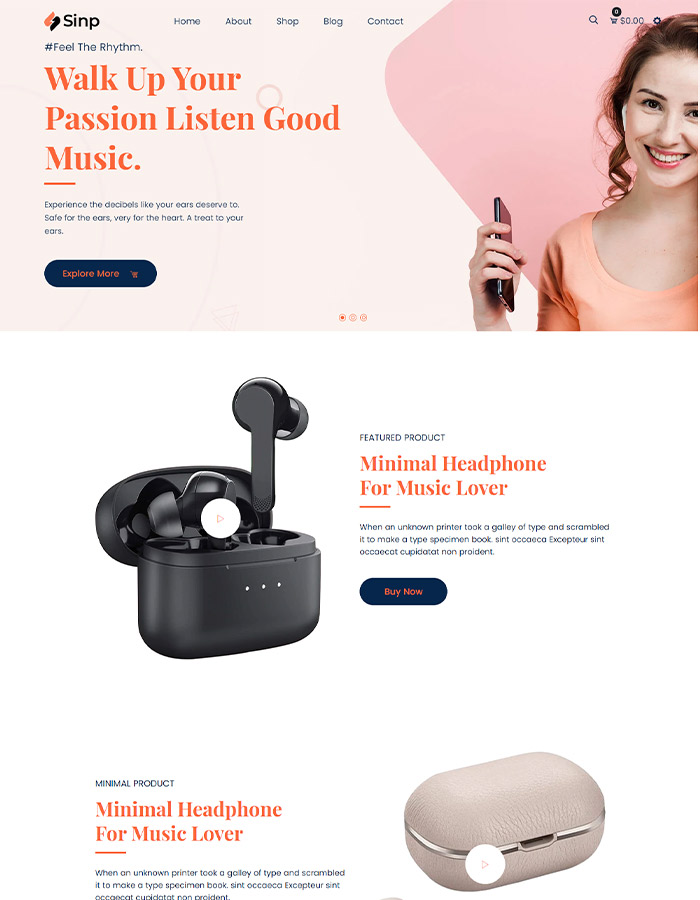 One product Theme