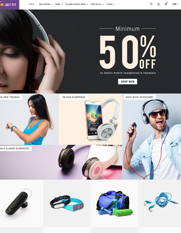 Electronic store Shopify themes