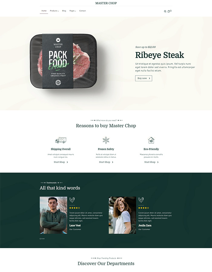 Meat Shopify themes