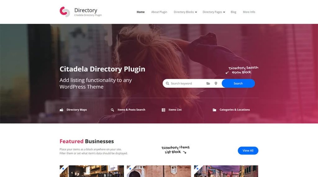 Citadela Directory Plugin - Listing Directory Plugin For Gutenberg Business Directory Plugins For WordPress